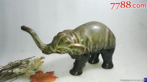 美陶老美陶工艺美术陶瓷大象